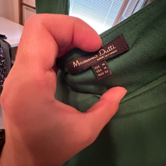Massimo Dutti green top - Picture 2 of 4